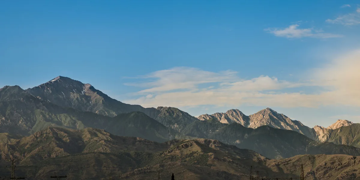 Spin Ghar (Safed Koh) range on the Pakistan-Afghanistan border seen from Parachinar, Kurram, Khyber Pakhtunkhwa