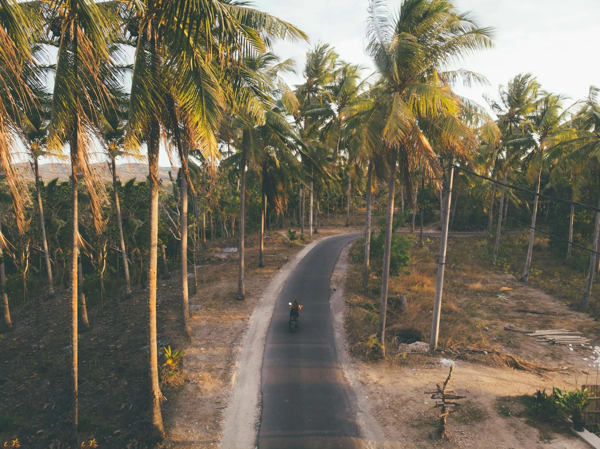Motorcycle scenic road