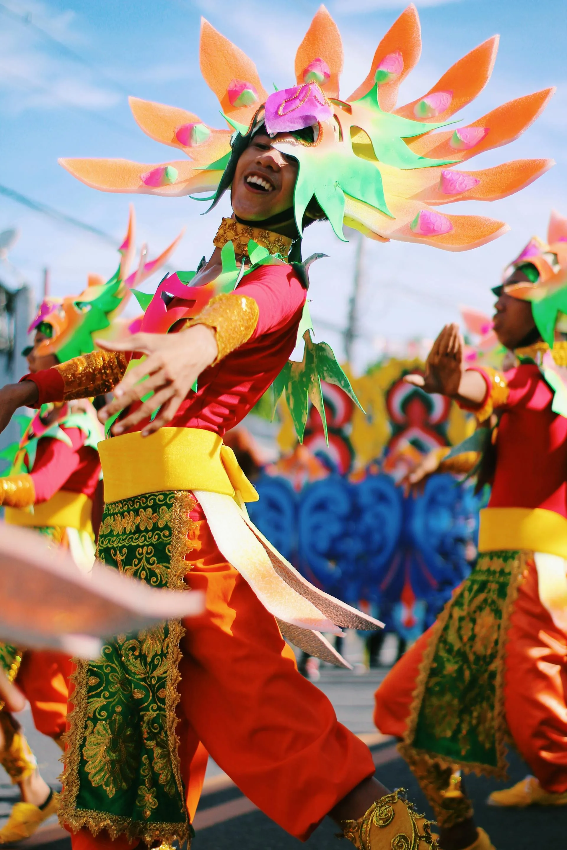 Multicolored costume