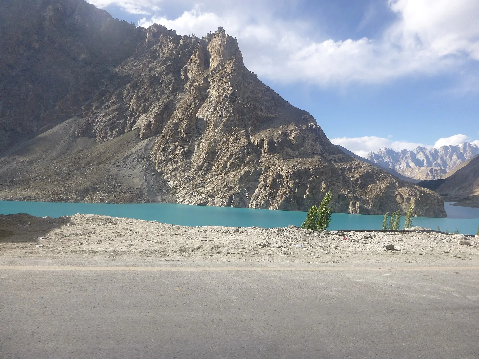 Turquoise Attabad Lake in the Hunza Valley