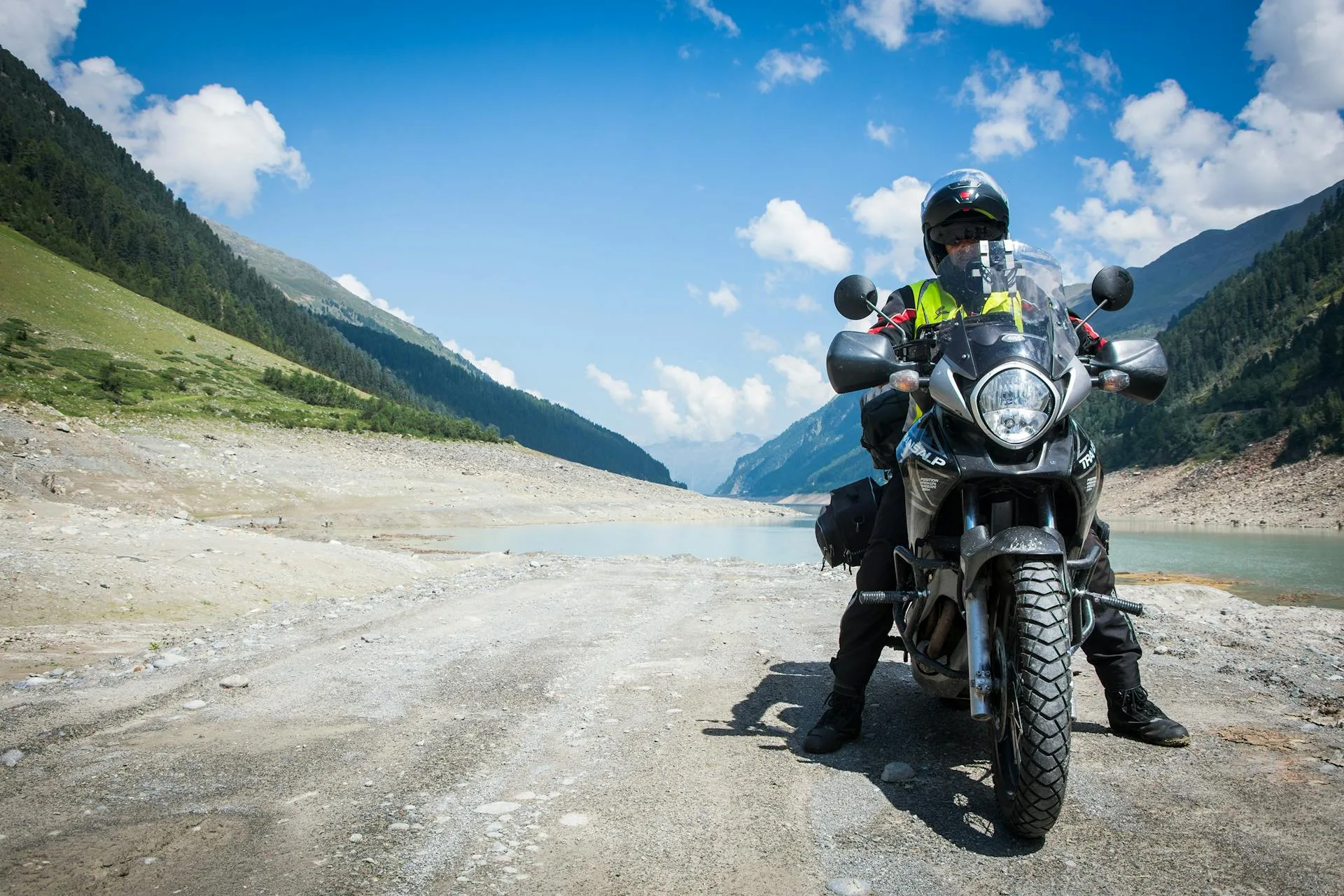 Motorcycle lake