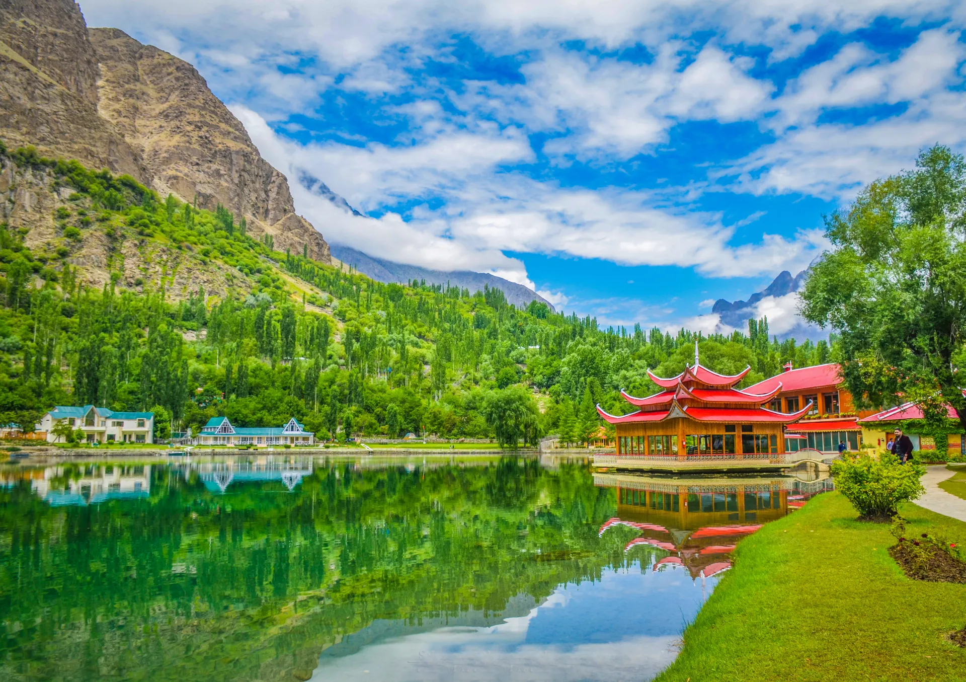 Shangrila Resort beside Lower Kachura Lake near Skardu