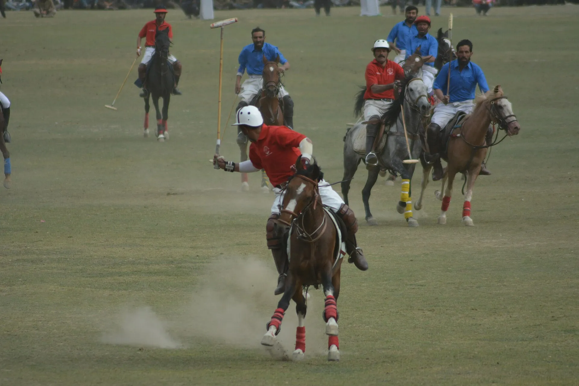 Fast polo action at the Shandur Polo Festival